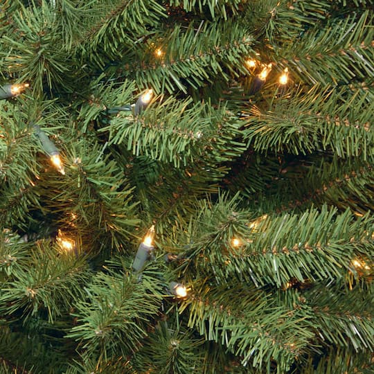 9ft. Pre-Lit North Valley™ Spruce Pencil Slim Artificial Christmas Tree, Clear Lights